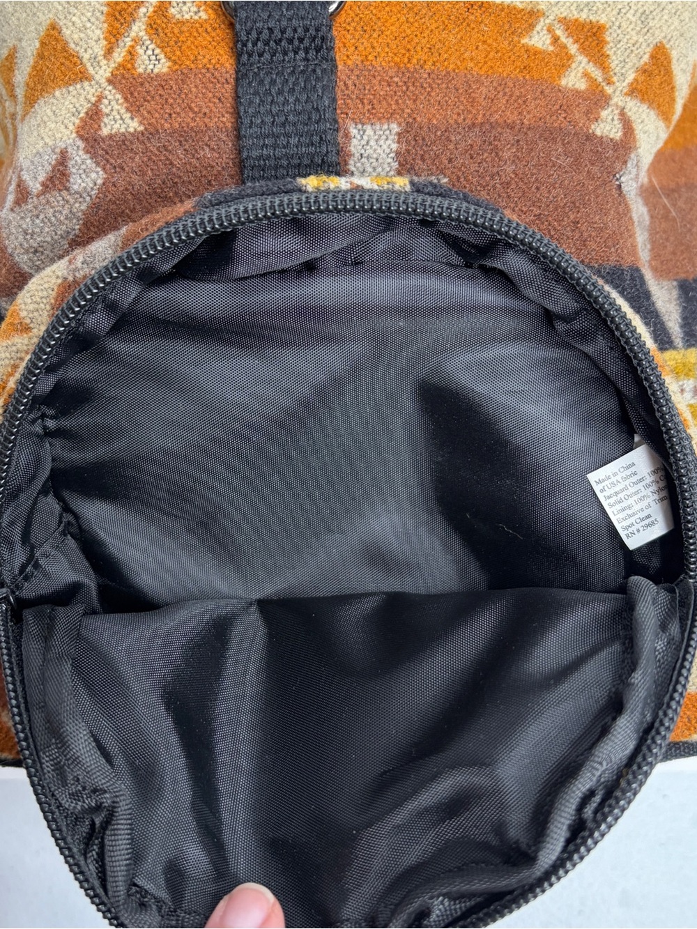 Pendleton Wool Southwest Style Drawstring Backpack - Picture 4 of 9